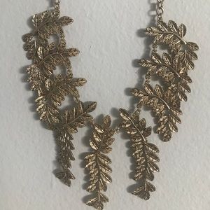 Gold leaf necklace